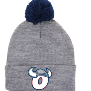 Pennant beacon beanie with pompom